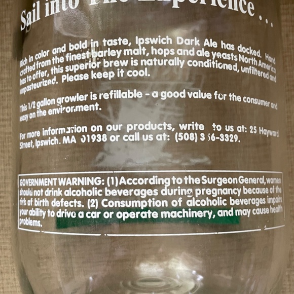 Ipswich Dark Air Brewing Bottle with Sailing Ship from the late 90's - Picture 12 of 14